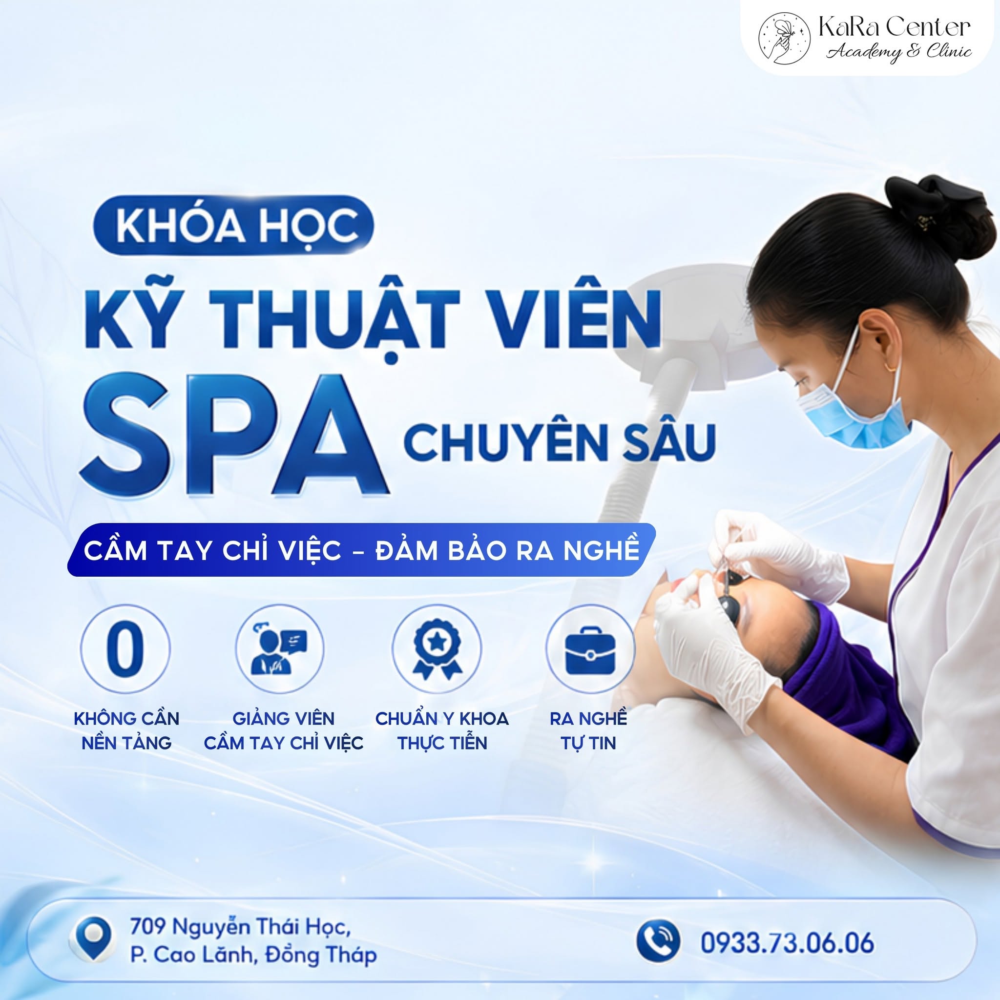 Khóa Học Spa Tại Cao Lãnh Cầm Tay Chỉ Việc – Đảm Bảo Ra Nghề